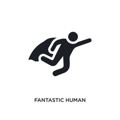 fantastic human isolated icon. simple element illustration from feelings concept icons. fantastic human editable logo sign symbol design on white background. can be use for web and mobile