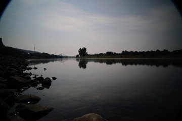 Langzeitbelichtung Elbe Dresden