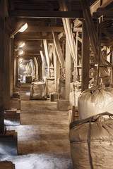 Big bag warehouse of manganese dust captured by the gas cleaning system in the metallurgical...
