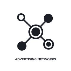 advertising networks isolated icon. simple element illustration from general-1 concept icons. advertising networks editable logo sign symbol design on white background. can be use for web and mobile