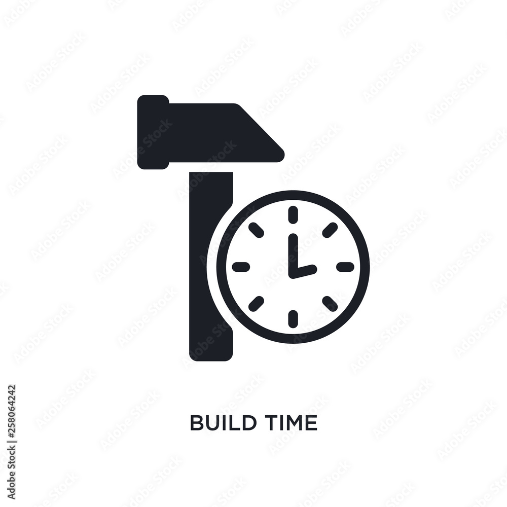 Poster build time isolated icon. simple element illustration from general-1 concept icons. build time edita