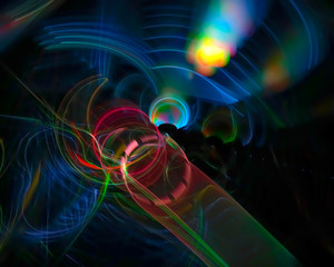 abstract digital fractal, fantasy design