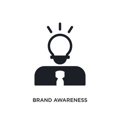 brand awareness isolated icon. simple element illustration from general-1 concept icons. brand awareness editable logo sign symbol design on white background. can be use for web and mobile