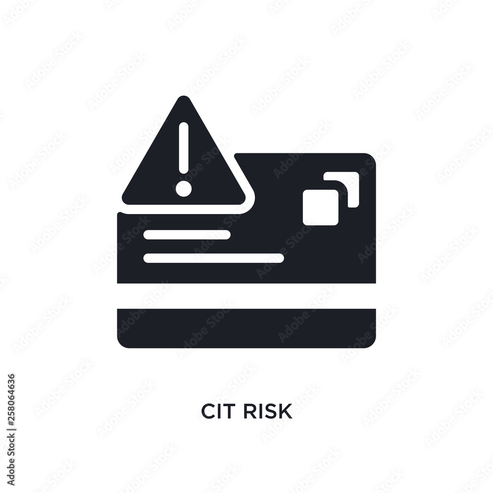 Poster cit risk isolated icon. simple element illustration from general-1 concept icons. cit risk editable 