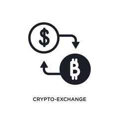 crypto-exchange isolated icon. simple element illustration from general-1 concept icons. crypto-exchange editable logo sign symbol design on white background. can be use for web and mobile