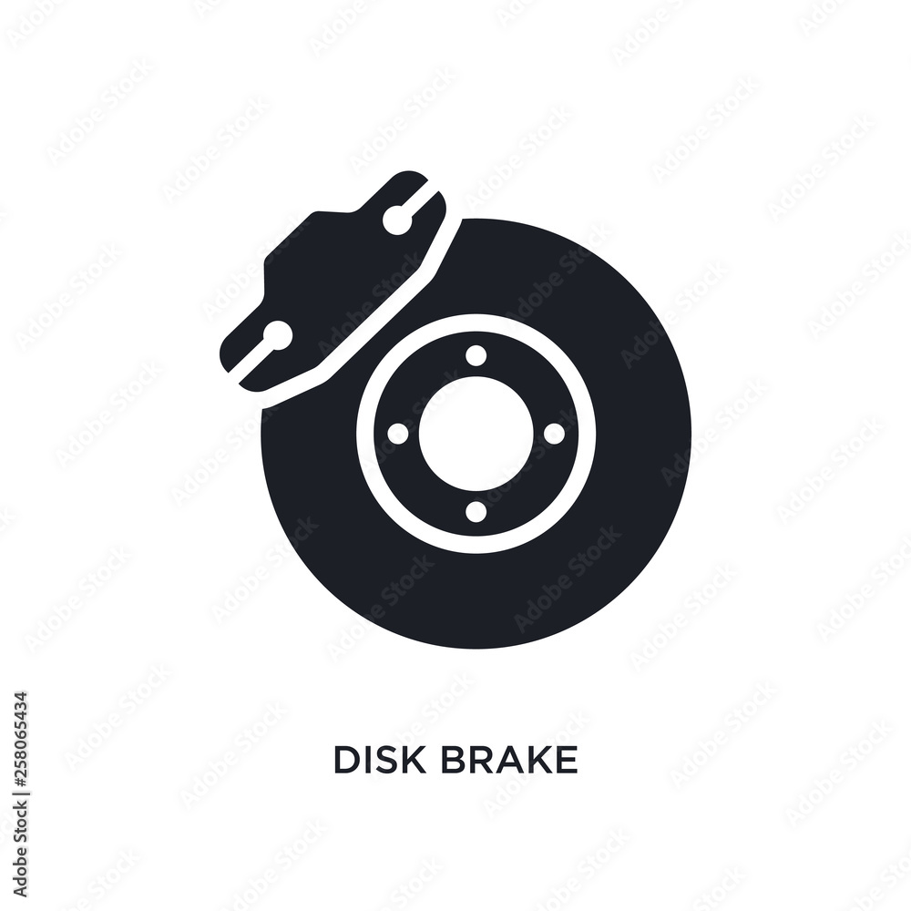 Poster disk brake isolated icon. simple element illustration from general-1 concept icons. disk brake edita