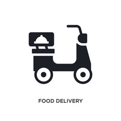 food delivery isolated icon. simple element illustration from general-1 concept icons. food delivery editable logo sign symbol design on white background. can be use for web and mobile