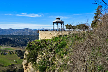 Ronda miasto w Andaluzji krajobraz