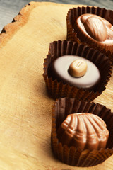 Mixed chocolate candies