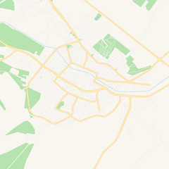 Naklejka premium Razgrad, Bulgaria printable map
