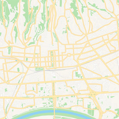 Zagreb , Croatia printable map