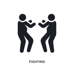 fighting isolated icon. simple element illustration from humans concept icons. fighting editable logo sign symbol design on white background. can be use for web and mobile