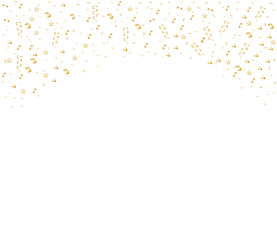 Colorful bright confetti isolated