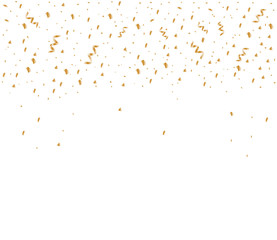 Colorful bright confetti isolated