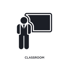 classroom isolated icon. simple element illustration from humans concept icons. classroom editable logo sign symbol design on white background. can be use for web and mobile