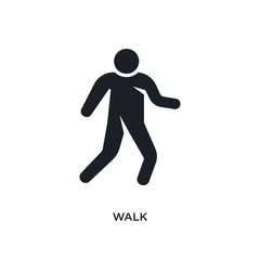 walk isolated icon. simple element illustration from humans concept icons. walk editable logo sign symbol design on white background. can be use for web and mobile