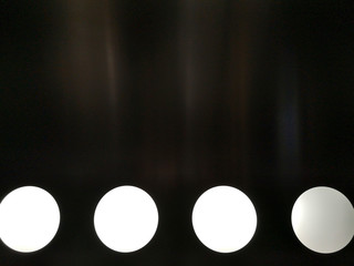 Lightbulbs on a black background