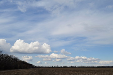 Fototapeta na wymiar Landscape with the atmosphere.