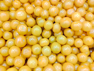 yellow cherry tomatoes for background