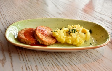 mashed fish cakes