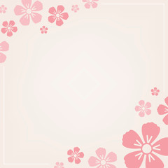 Pink floral pattern