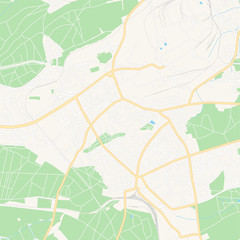 Fototapeta na wymiar Kladno, Czechia printable map