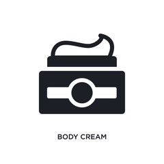 body cream isolated icon. simple element illustration from hygiene concept icons. body cream editable logo sign symbol design on white background. can be use for web and mobile