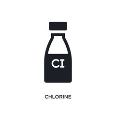 chlorine isolated icon. simple element illustration from hygiene concept icons. chlorine editable logo sign symbol design on white background. can be use for web and mobile