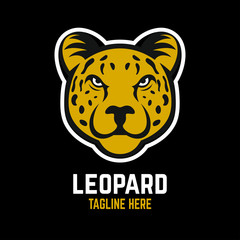 Mascot leopard logo