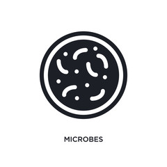 microbes isolated icon. simple element illustration from hygiene concept icons. microbes editable logo sign symbol design on white background. can be use for web and mobile