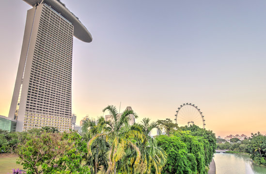 Singapore, Gardens by the Bay, HDR image