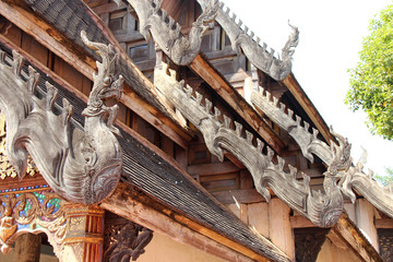 Buddhist temple (Wat Phra That Lampang Luang) in Lampang (Thailand) 
