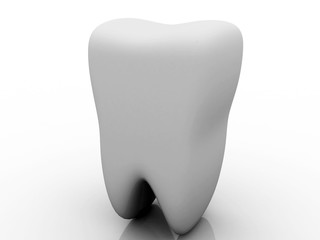 3d rendering healthy tooth
