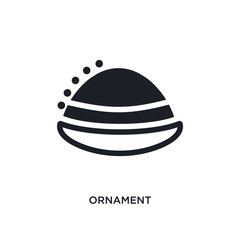 ornament isolated icon. simple element illustration from india and holi concept icons. ornament editable logo sign symbol design on white background. can be use for web and mobile