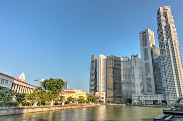 Singapore waterfront, HDR image