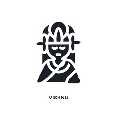 vishnu isolated icon. simple element illustration from india concept icons. vishnu editable logo sign symbol design on white background. can be use for web and mobile