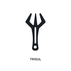 trisul isolated icon. simple element illustration from india concept icons. trisul editable logo sign symbol design on white background. can be use for web and mobile