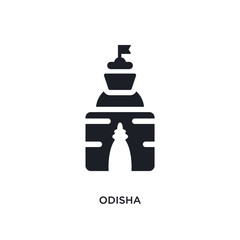 odisha isolated icon. simple element illustration from india concept icons. odisha editable logo sign symbol design on white background. can be use for web and mobile