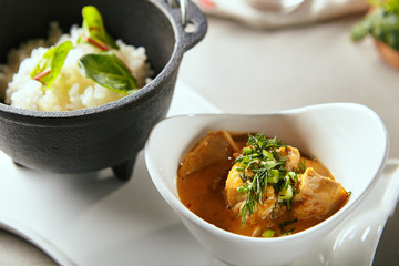 Japanese cuisine menu