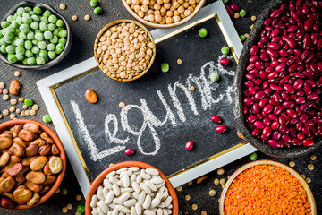 Set of different legumes
