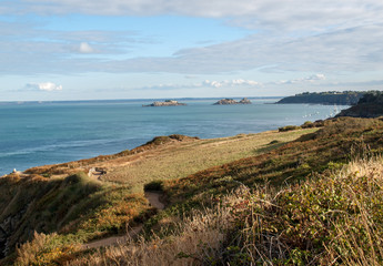 Pointe du Grouin in Cancale. Emerald Coast, Brittany, France ,