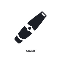 cigar isolated icon. simple element illustration from luxury concept icons. cigar editable logo sign symbol design on white background. can be use for web and mobile