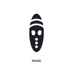 mask isolated icon. simple element illustration from museum concept icons. mask editable logo sign symbol design on white background. can be use for web and mobile