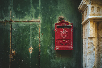 GIOVINAZZO - ITALY / JANUARY 2018: local vintage mailbox