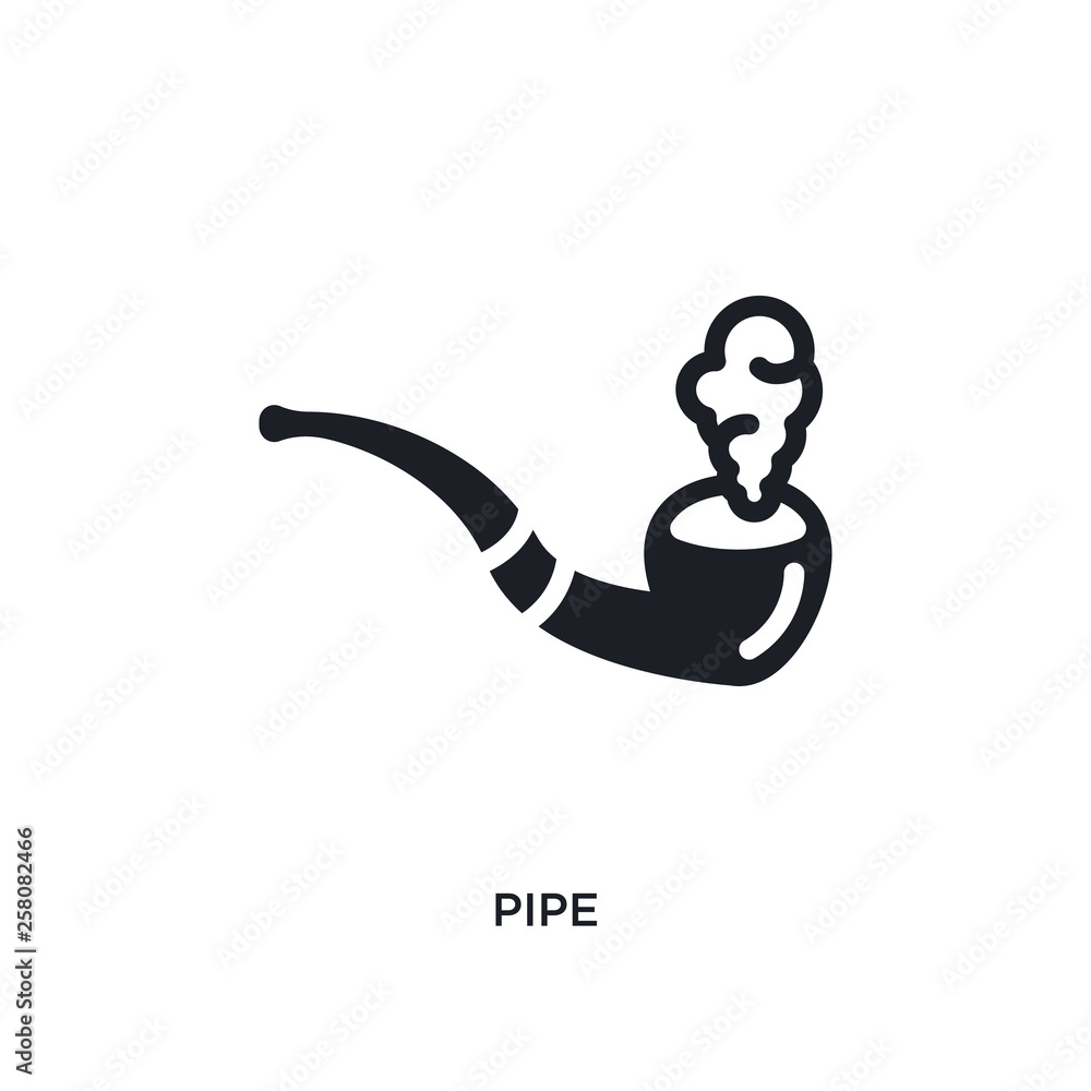 Poster pipe isolated icon. simple element illustration from nautical concept icons. pipe editable logo sign