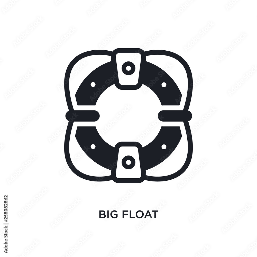 Poster big float isolated icon. simple element illustration from nautical concept icons. big float editable