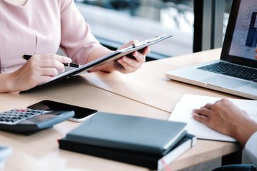 Business People Meeting Design Ideas professional investor working new start up project. Concept. business planning in office