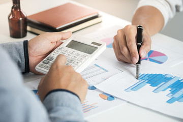 Business People Meeting Design Ideas professional investor working new start up project. Concept. business planning in office