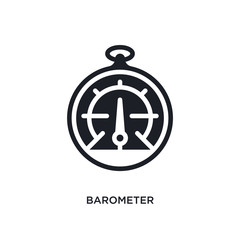 barometer isolated icon. simple element illustration from nautical concept icons. barometer editable logo sign symbol design on white background. can be use for web and mobile