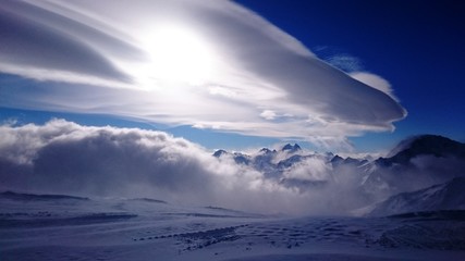 Morning at mountains